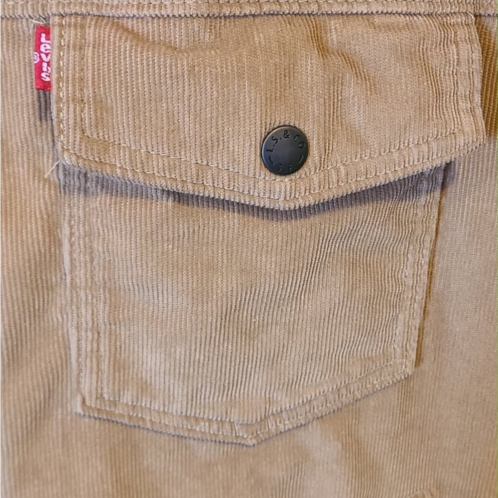 Levi's Corduroy Sherpa-Lined Jacket in Tan - Picture 8 of 12